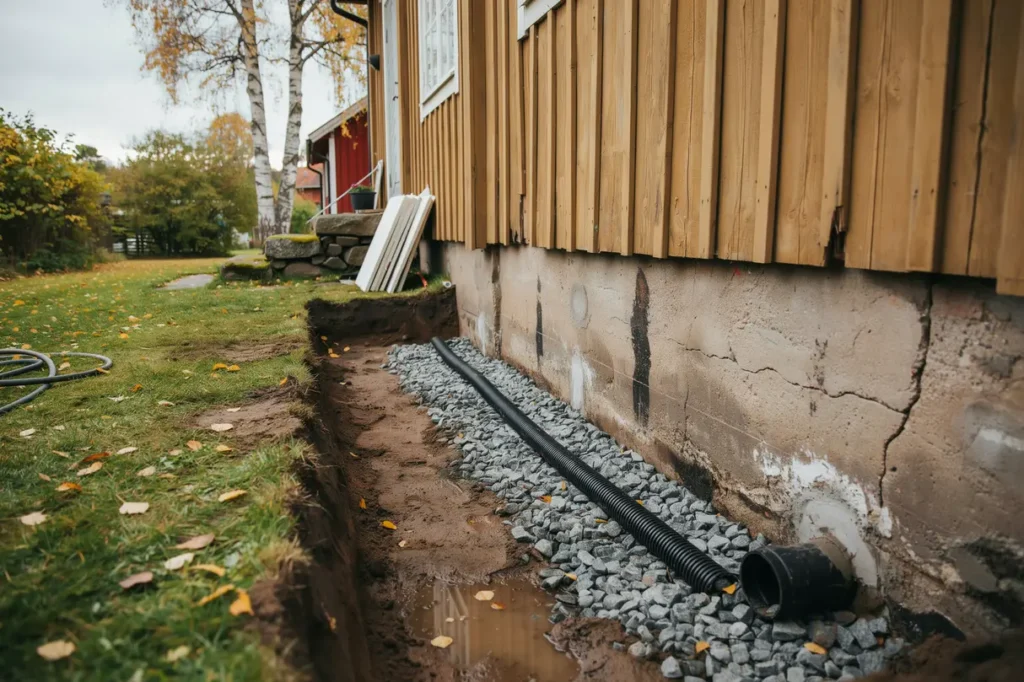 tecken p att husgrunden beh ver dr nering och till ggsisolering s skyddar du huset l ngsiktigt