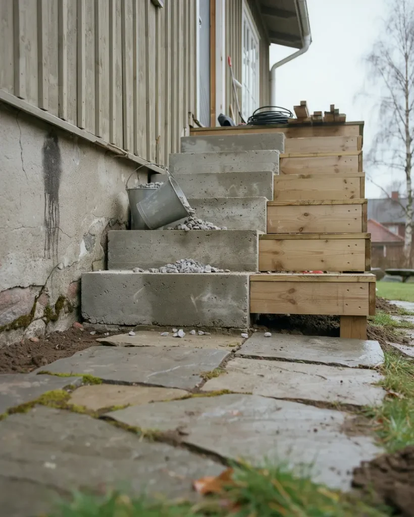 renovera entr trappan i betong eller tr s kra l sningar materialval och vanliga misstag att undvika